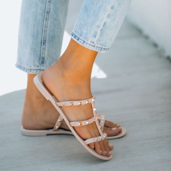 Studded Jelly Sandal - nude/blush - Picture 7 of 7